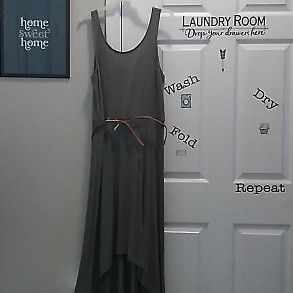 Target gray hi-low summer dress